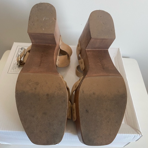 Sam Edelman Tan Platform Sandals - Picture 5 of 8